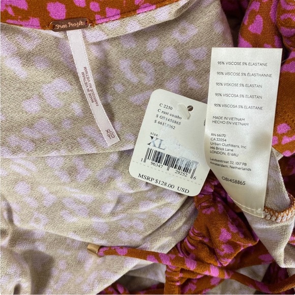 Free People Womens Cut Out Floral Mini Dress - Picture 8 of 14